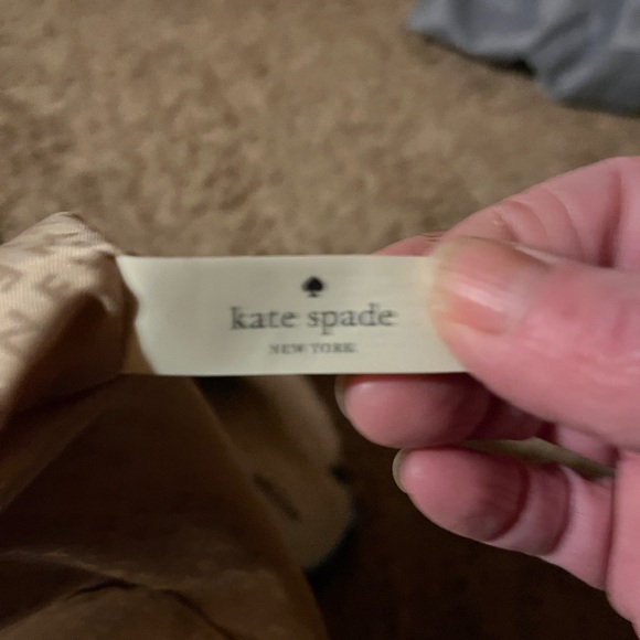 Kate Spade Double or Nothing Canvas Tote Red Cream Dice Bag Authentic - Picture 14 of 15